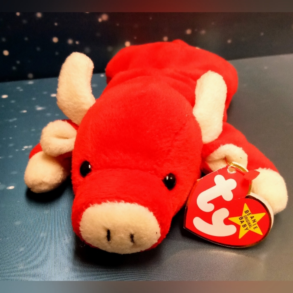 Ty Beanie Babies Snort the Bull 1995